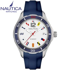 NAUTICA - Reloj Nautica NST 1 NAPNSI804 Fecha Correa de Silicona Azul