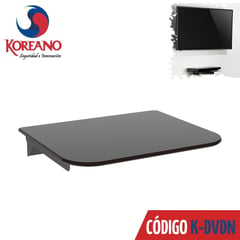 KOREANO SEGURIDAD E INNOVACION - Rack Repisa de Vidrio templado 6mm para DVD Blue ray Deco K-DVDN