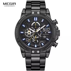 MEGIR - Reloj Acero Negro MEG-52