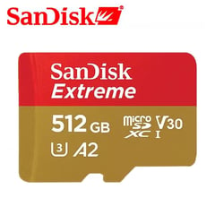 SANDISK - Tarjeta de memoria micro sd extreme 512 gb, 190 Mb/s