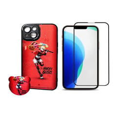 GENERICO - Funda Protector Case para IPHONE 14 Unico 3 en 1 Modelo Harley Quinn