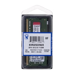 KINGSTON - Memoria Ram Para Laptop Sodimm DDR4 8GB 3200MHZ KVR32S22S68