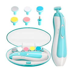 GRETAIL - Kit Cortauñas para bebé Manicure Pulidor Uñas Celeste.