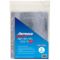 ARTESCO - Funda Porta papel Classic A-4 bls. x 10