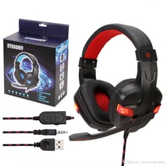 ITELSISTEM - Audifono Gamer Microfono 860 MV Pc Rojo Red Gaming