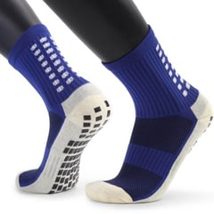 PRO - Medias Antideslizantes Grip Socks Técnicas Deportivas - Azul