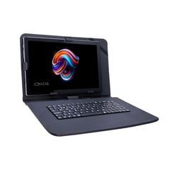 NOVATAB - NOVAT-15 Pantalla 10.1” Dual SIM 4G, WiFi 5, Android 12 / Iron Grey + Keyboard Pack