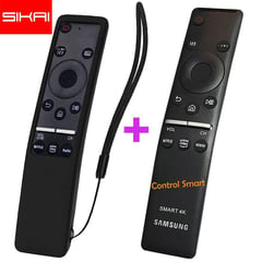 A1 - Control remoto para tv samsung smart + funda de silicona negra