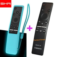 A1 - Control Remoto Para Tv Samsung Smart Funda Protector - Celeste