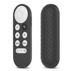 GENERICO - Funda Protector Case Silicona Control Chromecast 4 Google Tv - Negro