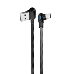 GENERICO - Cable USB Type-C 90° LED 2M - Ikafree.