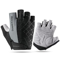 ROCKBROS - Guantes Ciclismo S109 Gris Antideslizante Deportivo