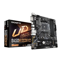 GIGABYTE - Placa Madre Motherboard AMD B450M DS3H