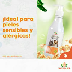 GENERICO - SHAMPOO Y ACONDICIONADOR MASCOTAS AVENA Y ALOE VERA 350 ML