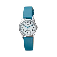 Q&Q - Reloj de Cuero Turquesa para Mujer Original QQ