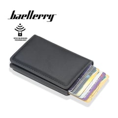 BAELLERRY - Billetera Hombre RFID de Cuero Tarjetero Billetera Antirobo