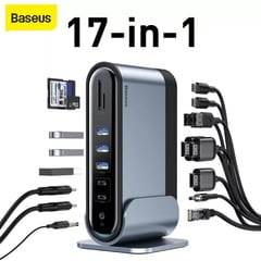 BASEUS - Adaptador HUB 17 en 1 Docking Station