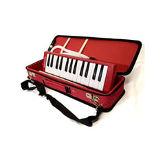 MELODY - - melodica de 27 Teclas con estuche rígido - rojo.