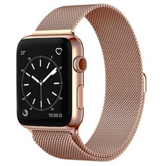 GENERICO - Correa Milanese para Apple Watch 42mm - 44mm - 45mm - 49mm - Champagn