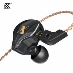 KZ - Audífonos edx 1dd 10mm Negro Controlador Dinámico hifi con Mic