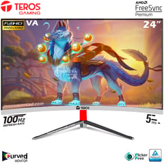 TEROS - Monitor Curvo TE-2401S 24 VA, FHD, 100HZ, 5MS, FreeSync