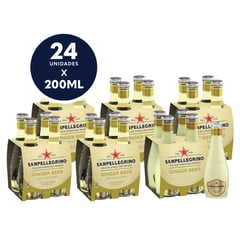 SAN PELLEGRINO - GINGER BEER 4PACKS 200ML X 6