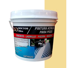 DO DOCTOR OBRA - PINTURA PARA PISOS ARENA Y PROTECTOR TRANSPARENTE 100% ACRÍLICOS 1.5 GALÓN