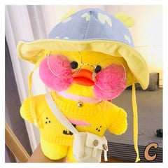 OEM - 30cm juguetes de peluche lalafanfan pequeño pato amarillo muñecos