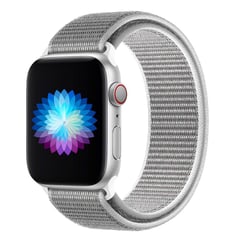 GENERICO - Correa Nylon Classic para Apple Watch 42mm-44mm-45mm-49mm - PBlanco