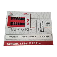 ALICE - Gancho Metal para Peinados Negro Medida Media 4.5cm caja 864 unidades