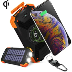 HYPERGEAR - CARGADOR SOLAR INALÁMBRICO 10000mAh CON BRUJULA