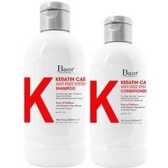 BAOR PROFESSIONAL - Shampoo Anti Frizz Post Alisado + Acondicionador Baor K Keratin Care
