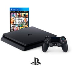 SONY - Consola ps4 playstation 4 slim 1 tb + GTA5 Reacondicionada