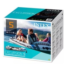 INTEX - Bote inflable Excursión 5 incluye remos y bolso.