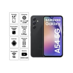 SAMSUNG - Smartphone 6.4 Galaxy A54 5G 6GB 128GB A546E - Negro