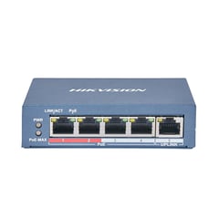 HIKVISION - SWITCH 4 PUERTOS POE 1 UPLINK -