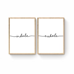 DECO DESIGN - Set Inhale Exhale X 2 Pcs - 40X60Cm