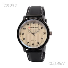 SUNTIME - RELOJ CASUAL HOMBRE B677 PORTIVE - Negro