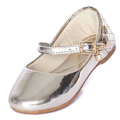 KLIN - Zapatos Ballerinas para Niña color Dorado con Strass KLIN