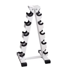 COMPANIA FITNESS - RACK DE MANCUERNAS 5 NIVELES