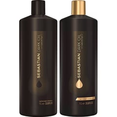 SEBASTIAN - Shampoo 1000ml + Acondicionador 1000ml Dark Oil