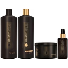 Shampoo 1000ml + Acondicionador +Mascarilla +Aceite Dark Oil