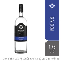 CUATRO GALLOS - PISCO PURO QUEBRANTA X 1.75 LT