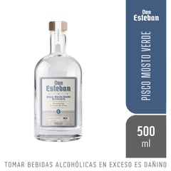 GENERICO - PISCO MOSTO VERDE QUEBRANTA X 500 ML DON ESTEBAN