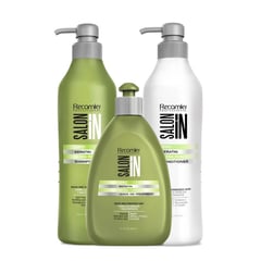 SALON IN - Ultra Force - Shampoo1LAcondicionador1LLeave Treatment