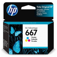 HP - CARTUCHO DE TINTA 667 TRICOLOR (3YM78AL) ORIGINAL