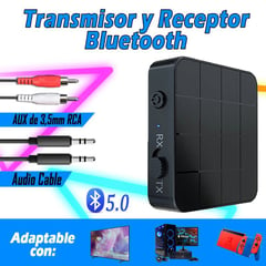 AMERICAN AIR - Transmisor Receptor Bluetooth 5.0 Inalámbrico Aux