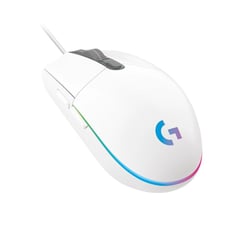 LOGITECH - Mouse Gamer G203 LIGHTSYNC RGB Blanco