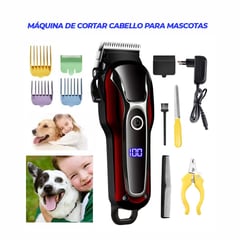 HOLGU - Máquina Corta Pelo Mascotas Pantalla Led Y accesorios