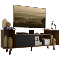 PAZART MUEBLES - Mesa de Tv Trevi Rustic Negro 65